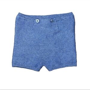 Tutto Piccolo Blue Knit Shorts Button Boys 24 Months NWT Wool Blend